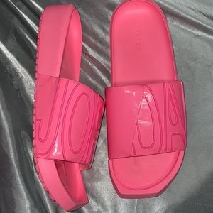 Air Jordan Pink Nola Pool Slides Women Size 11  Men Size 9